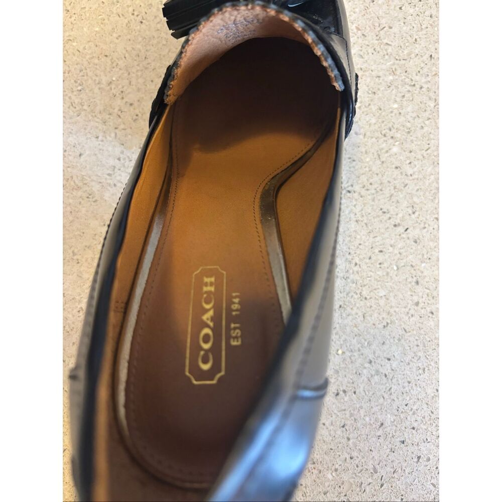 Coach Greta leather tassel loafer Heels - Picture 3 of 10